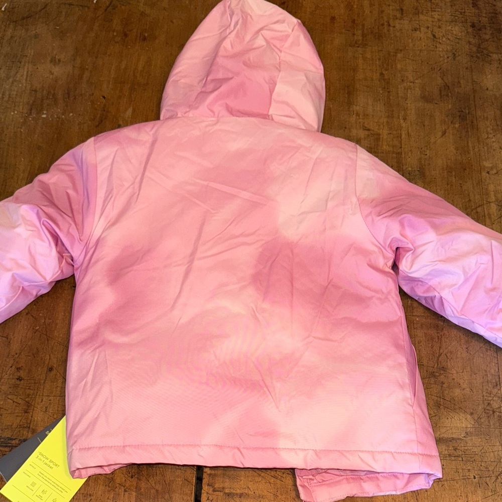 All in Motion Hooded Warm Winter Coat Girls Size Small 6/7 Active Wear Outdoors - Picture 8 of 16